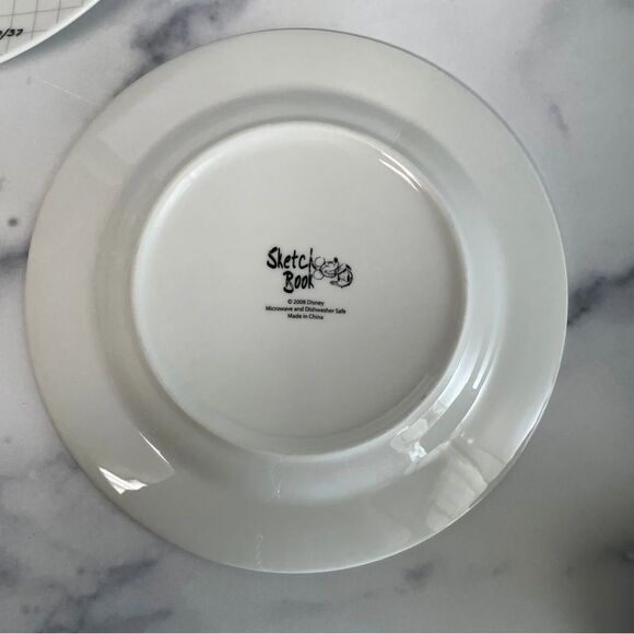 Disney Mickey Mouse Sketch Book Plates 10.5" &  8" - Picture 10 of 11